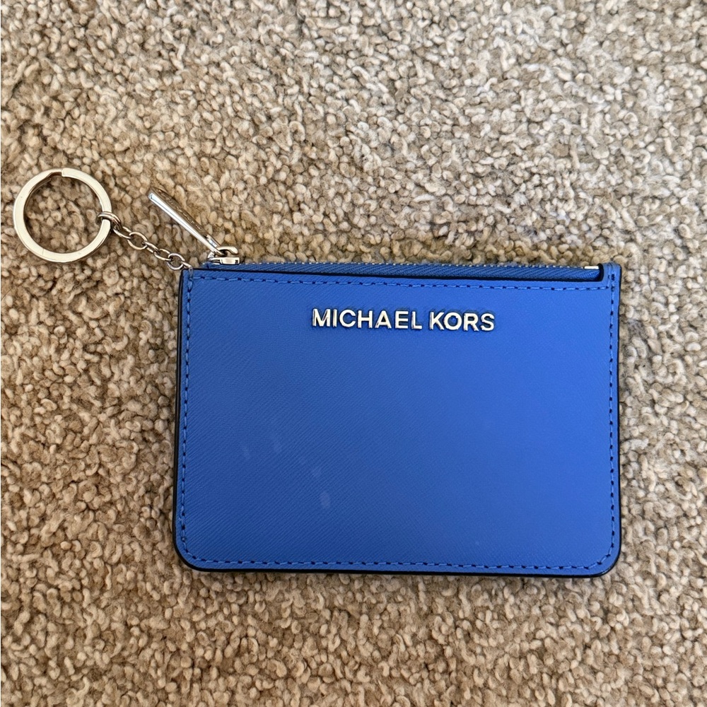 Michael Kors Vibrant Blue Card Wallet